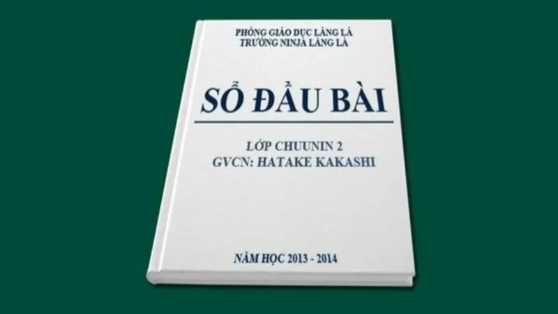 Sổ đầu bài sẽ "vinh danh" bạn vì điều gì?