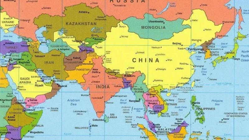 Nhìn vào nền kinh tế địa lý châu Á, bạn thấy gì?