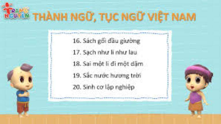 Bạn có biết về thành ngữ tục ngữ?